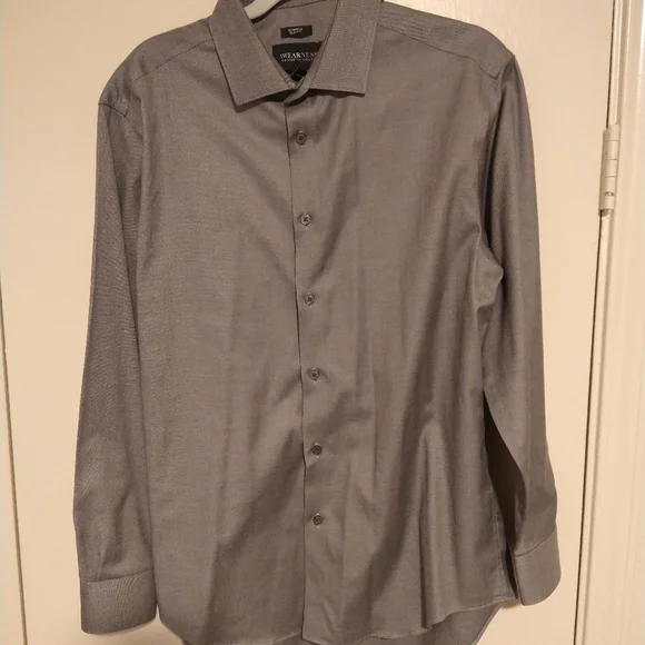 Awearness Kenneth Cole Non-Iron Slim Fit Button Up Dress Shirt Men's 16-32/33. - Picture 3 of 6